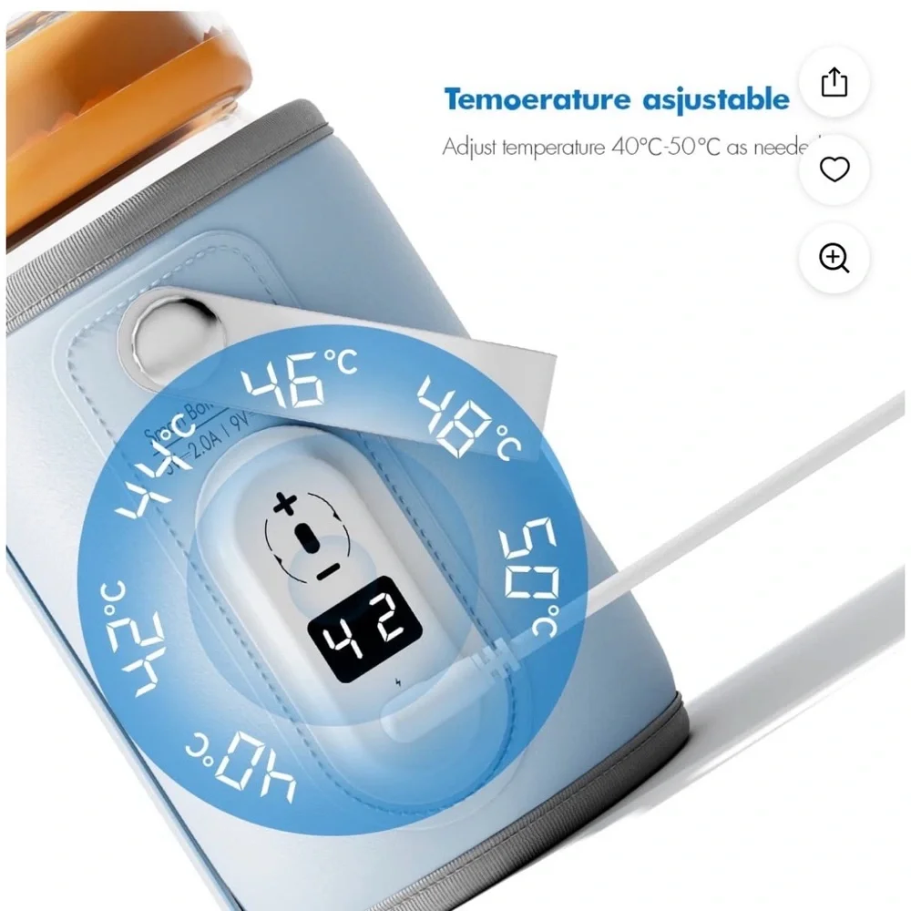 T9 Portable Bottle Warmer Charger - Blue